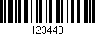 Código de barras (EAN, GTIN, SKU, ISBN): '123443'