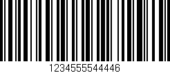 Código de barras (EAN, GTIN, SKU, ISBN): '1234555544446'