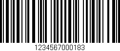 Código de barras (EAN, GTIN, SKU, ISBN): '1234567000183'