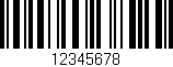 Código de barras (EAN, GTIN, SKU, ISBN): '12345678'