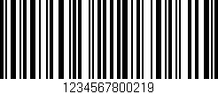 Código de barras (EAN, GTIN, SKU, ISBN): '1234567800219'