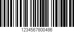 Código de barras (EAN, GTIN, SKU, ISBN): '1234567800486'