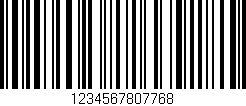 Código de barras (EAN, GTIN, SKU, ISBN): '1234567807768'