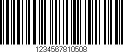 Código de barras (EAN, GTIN, SKU, ISBN): '1234567810508'