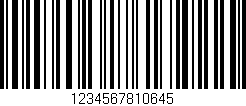 Código de barras (EAN, GTIN, SKU, ISBN): '1234567810645'