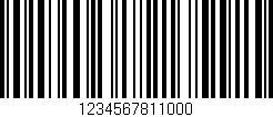 Código de barras (EAN, GTIN, SKU, ISBN): '1234567811000'
