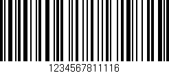 Código de barras (EAN, GTIN, SKU, ISBN): '1234567811116'