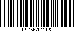 Código de barras (EAN, GTIN, SKU, ISBN): '1234567811123'