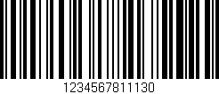 Código de barras (EAN, GTIN, SKU, ISBN): '1234567811130'