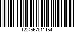Código de barras (EAN, GTIN, SKU, ISBN): '1234567811154'