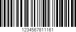 Código de barras (EAN, GTIN, SKU, ISBN): '1234567811161'