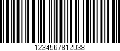 Código de barras (EAN, GTIN, SKU, ISBN): '1234567812038'
