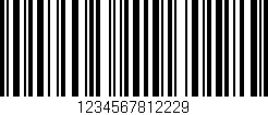 Código de barras (EAN, GTIN, SKU, ISBN): '1234567812229'