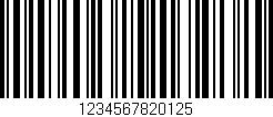 Código de barras (EAN, GTIN, SKU, ISBN): '1234567820125'