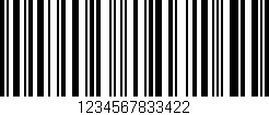Código de barras (EAN, GTIN, SKU, ISBN): '1234567833422'