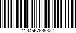 Código de barras (EAN, GTIN, SKU, ISBN): '1234567835822'