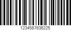 Código de barras (EAN, GTIN, SKU, ISBN): '1234567836225'