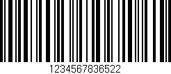 Código de barras (EAN, GTIN, SKU, ISBN): '1234567836522'