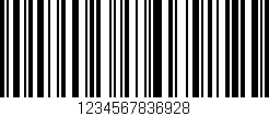 Código de barras (EAN, GTIN, SKU, ISBN): '1234567836928'