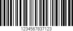 Código de barras (EAN, GTIN, SKU, ISBN): '1234567837123'