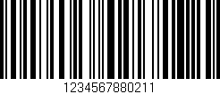 Código de barras (EAN, GTIN, SKU, ISBN): '1234567880211'