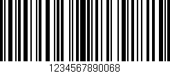 Código de barras (EAN, GTIN, SKU, ISBN): '1234567890068'