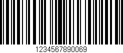 Código de barras (EAN, GTIN, SKU, ISBN): '1234567890069'