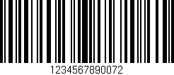 Código de barras (EAN, GTIN, SKU, ISBN): '1234567890072'