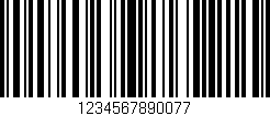 Código de barras (EAN, GTIN, SKU, ISBN): '1234567890077'