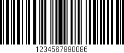 Código de barras (EAN, GTIN, SKU, ISBN): '1234567890086'