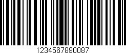 Código de barras (EAN, GTIN, SKU, ISBN): '1234567890087'