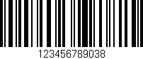 Código de barras (EAN, GTIN, SKU, ISBN): '123456789038'