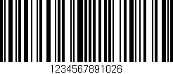 Código de barras (EAN, GTIN, SKU, ISBN): '1234567891026'