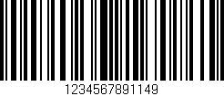Código de barras (EAN, GTIN, SKU, ISBN): '1234567891149'