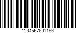 Código de barras (EAN, GTIN, SKU, ISBN): '1234567891156'