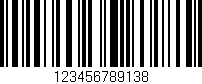 Código de barras (EAN, GTIN, SKU, ISBN): '123456789138'