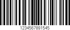 Código de barras (EAN, GTIN, SKU, ISBN): '1234567891545'