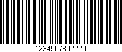 Código de barras (EAN, GTIN, SKU, ISBN): '1234567892220'