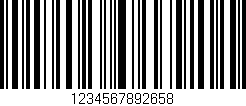 Código de barras (EAN, GTIN, SKU, ISBN): '1234567892658'