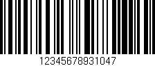 Código de barras (EAN, GTIN, SKU, ISBN): '12345678931047'