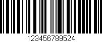 Código de barras (EAN, GTIN, SKU, ISBN): '123456789524'