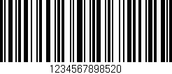 Código de barras (EAN, GTIN, SKU, ISBN): '1234567898520'