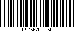 Código de barras (EAN, GTIN, SKU, ISBN): '1234567898759'