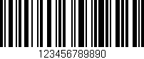 Código de barras (EAN, GTIN, SKU, ISBN): '123456789890'
