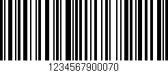 Código de barras (EAN, GTIN, SKU, ISBN): '1234567900070'
