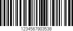 Código de barras (EAN, GTIN, SKU, ISBN): '1234567903538'
