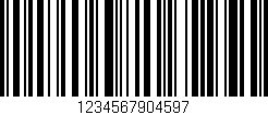 Código de barras (EAN, GTIN, SKU, ISBN): '1234567904597'