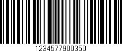 Código de barras (EAN, GTIN, SKU, ISBN): '1234577900350'