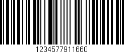 Código de barras (EAN, GTIN, SKU, ISBN): '1234577911660'