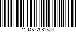 Código de barras (EAN, GTIN, SKU, ISBN): '1234577961528'